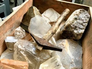Edelstenen uit de edelsteenmijn van Idar-Oberstein in Duitsland